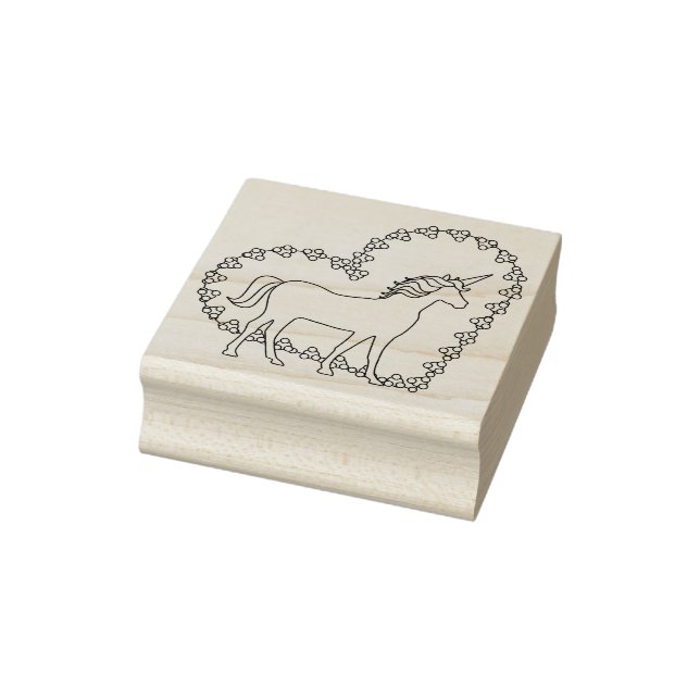 Sello De Caucho Unicornio (Sello)