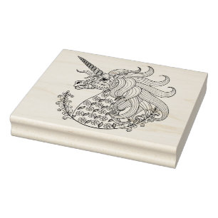 Sello De Caucho Unicornio inspirado