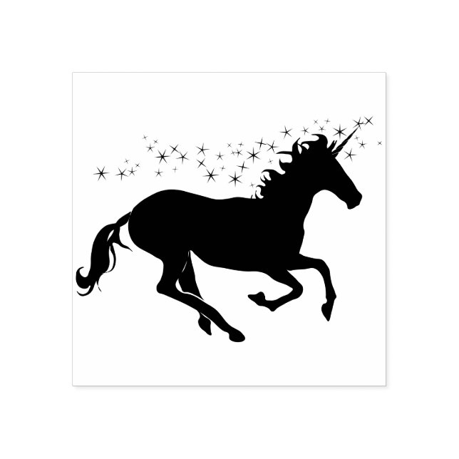 Sello De Caucho Unicornio mágico (Impresión)
