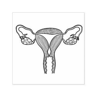 Sello de caucho Uterus Birth