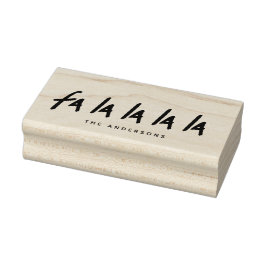 Sello De Caucho Vacaciones personalizadas de Cute Fa La La La La L