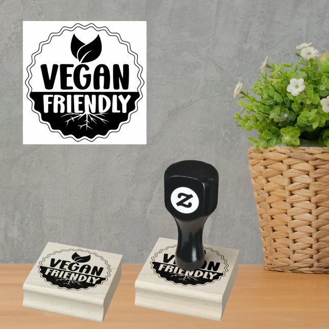Sello De Caucho Vegan Friendly, (Subido por el creador)