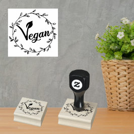 Sello De Caucho Vegano minimalista