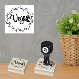 Sello De Caucho Vegano simple