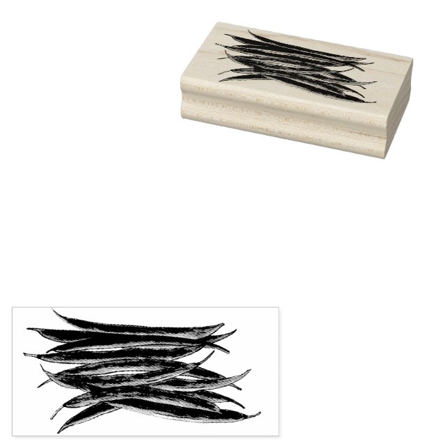 Sello De Caucho Vegetales de grano largo de jugo verde (Sellado)