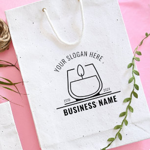 Sello De Caucho Velas profesionales para pequeñas empresas, grande