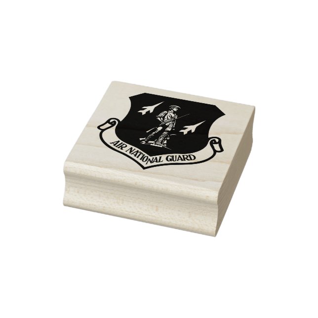 Sello De Caucho Veterano Militar de la Guardia Nacional Aérea (Sello)