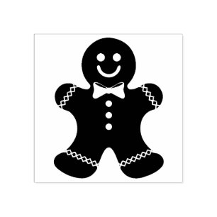 Sello De Caucho Vieja galleta de pan de jengibre de Navidad