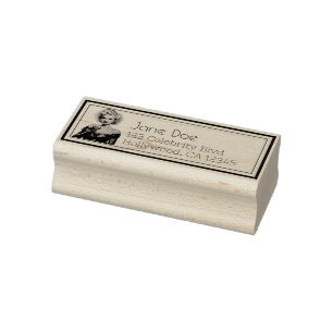 Sello De Caucho Vintage Christmas Blonde Champagne Art