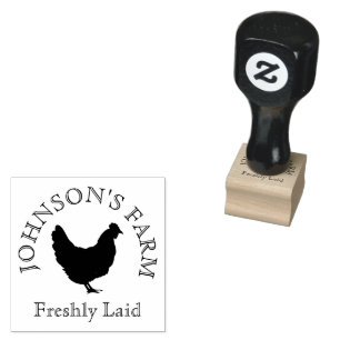 Sello De Caucho VINTAGE granjeros de gama libre EGUGOS orgánicos