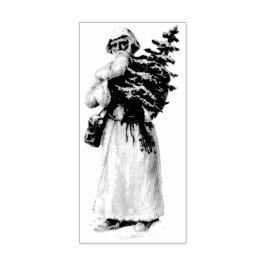 SELLO DE CAUCHO VINTAGE "NAVIDADES SANTA" STAMP DE ARTE DE MADERA