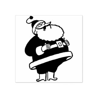 Sello De Caucho Vintage Santa Claus
