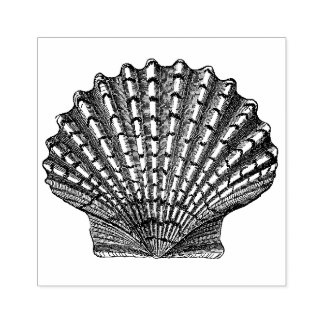 Sello De Caucho Vintage Seashell