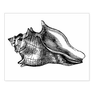 Sello De Caucho Vintage Seashell