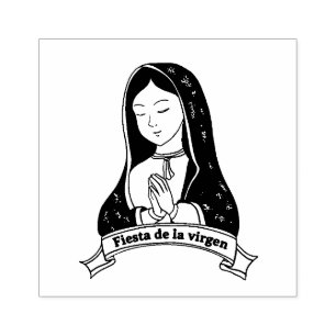 Sello De Caucho Virgen María Guadalupe Católica Mexicana