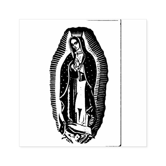 Sello De Caucho Virgen María Guadalupe Católica Mexicana (Impresión)