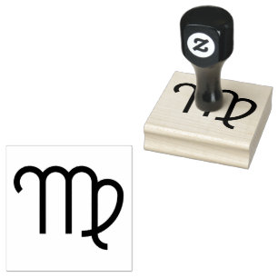 Sello De Caucho Virgo, Signo Astrológico en el Zodiaco