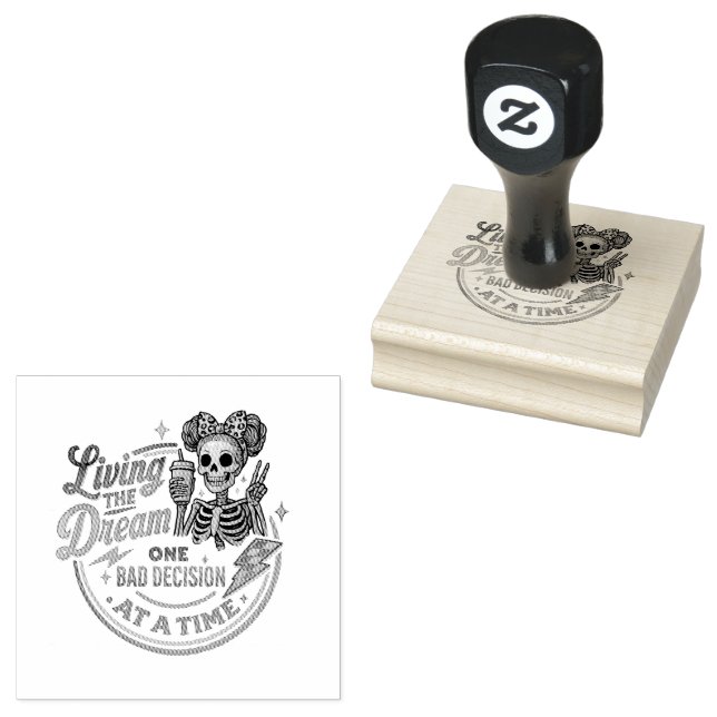 Sello De Caucho Viviendo El Sueño... (Sellado)