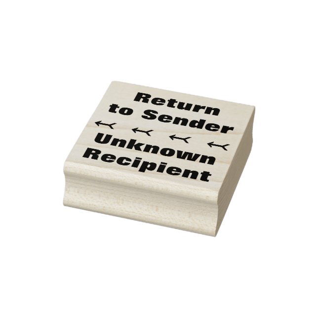 Sello De Caucho "Volver al remitente", "Destinatario desconocido" (Sello)