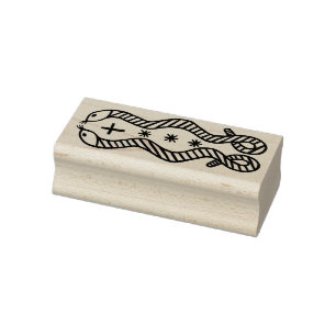 Sello De Caucho VooDou Serpents Rubber Stamp