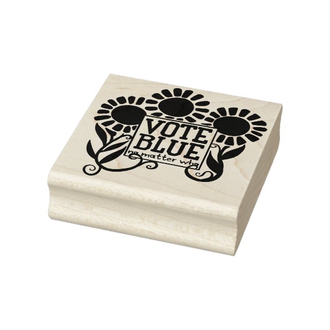 Sello De Caucho Votar azul sin importar quién sea el 2020 (Sello)