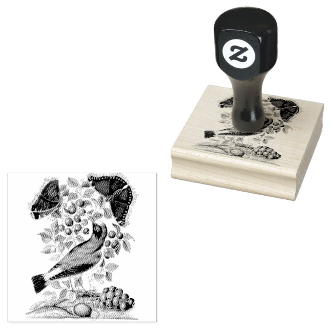 Sello De Caucho Wheatear Bilberry Camberwell Birds Scrapbooking (Sellado)