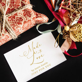 Sello De Caucho Whimsical Made with Love for Business