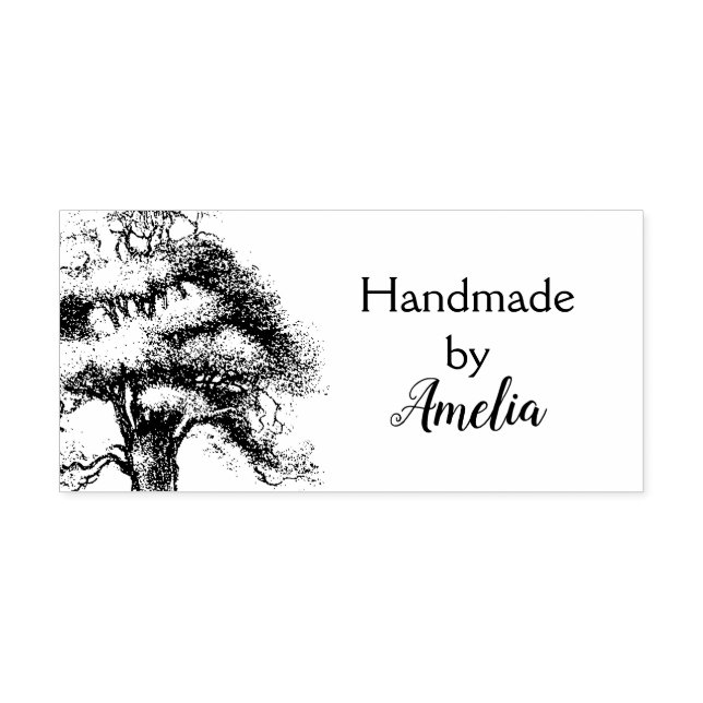 Sello De Caucho Wise Old Oak Handmade by Rubber Stamp (Impresión)