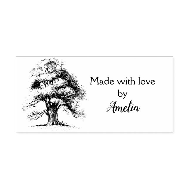 Sello De Caucho Wise Old Oak Handmade by Rubber Stamp (Impresión)