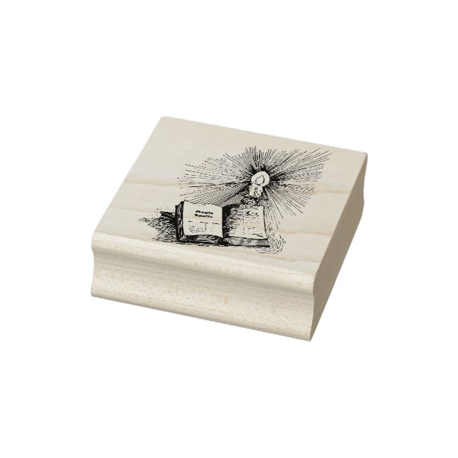 Sello De Caucho Witches Magic Spells Book Candle Witchcraft (Sello)