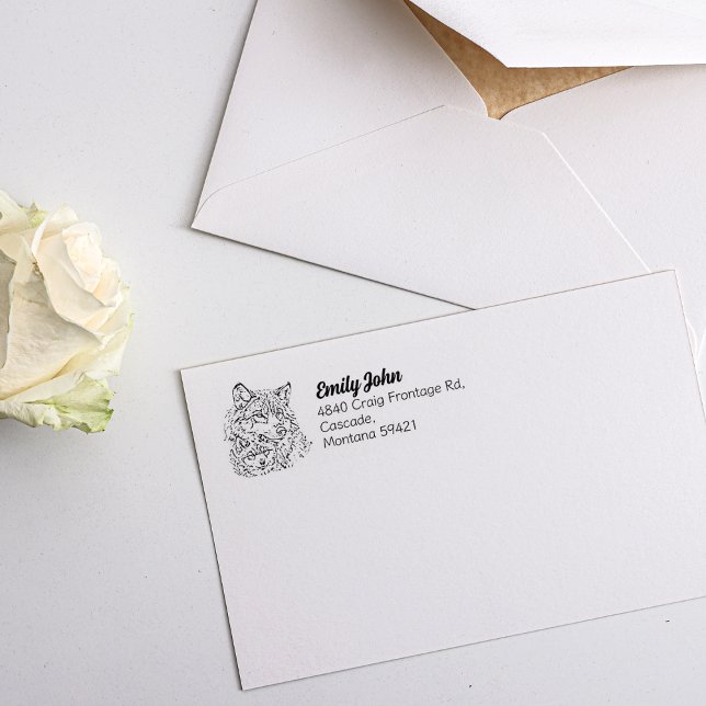 Sello De Caucho Wolf Mom Return Address (Subido por el creador)