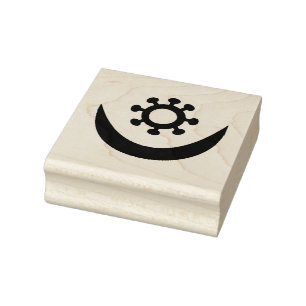 Sello de caucho Wood Adinkra (Faitheness)