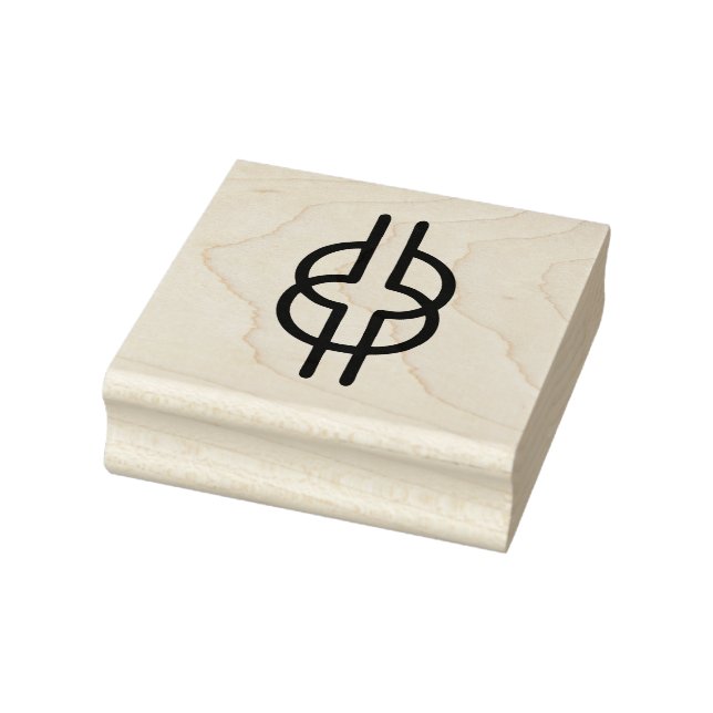 Sello de caucho Wood Adinkra (Sabiduría) (Sello)