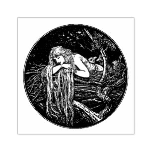 Sello De Caucho WQ RUBBER STAMP Long Hair Maiden