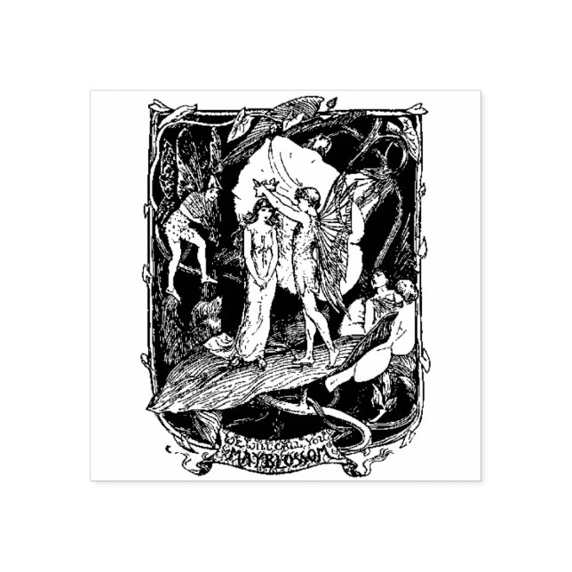 Sello De Caucho WQ RUBBER STAMP : Thumbelina ahora MayBlossom (Impresión)