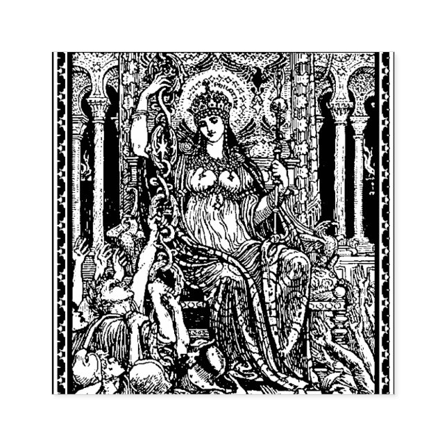 Sello De Caucho WQ RUBBER STAMP: Walter Crane Philotime (Impresión)