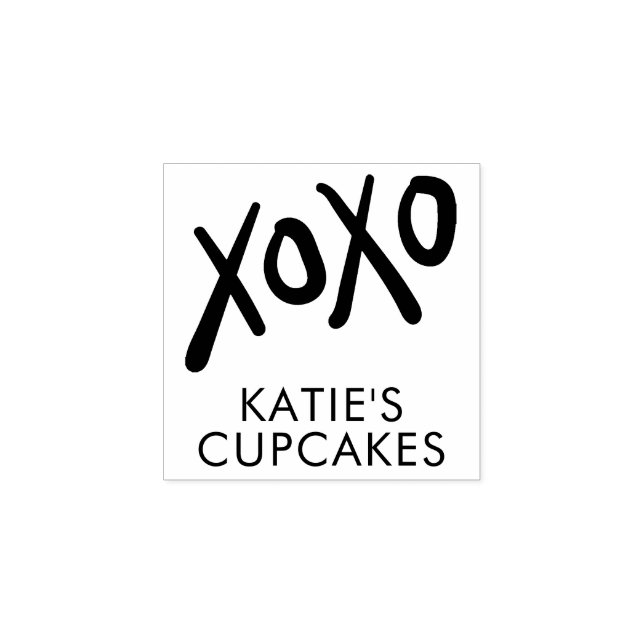 Sello De Caucho XOXO BUSINESS moderno divertido estilizado a mano (Impresión)