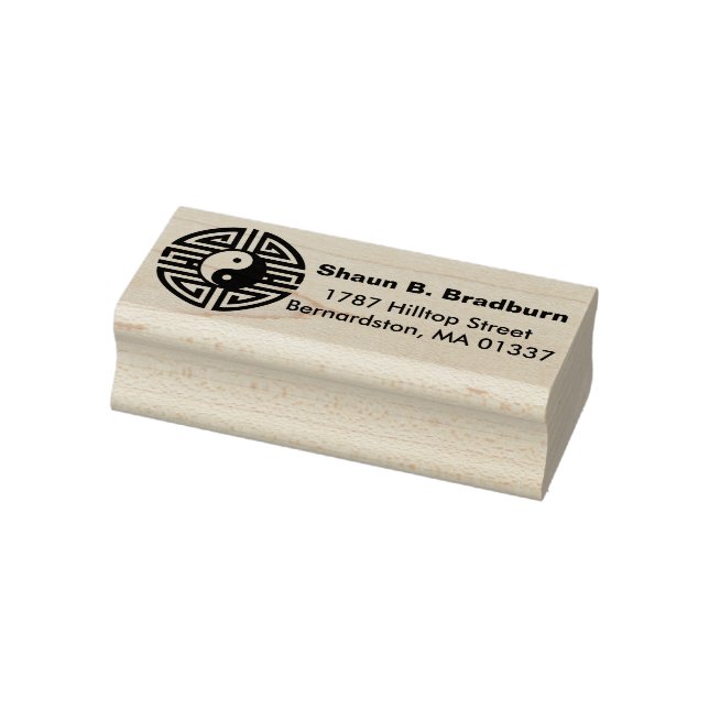 Sello De Caucho Yin y Yang rondan Yantra + tus ideas (Sello)