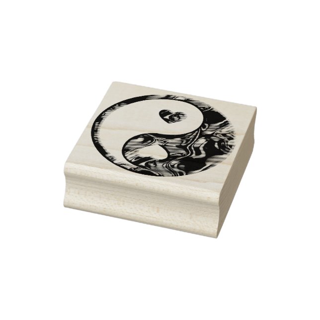 Sello De Caucho Yin & Yang Hearts gold + tus ideas (Sello)