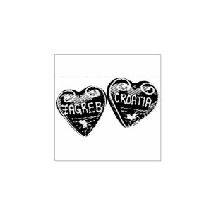 Sello De Caucho Zagreb, Croacia: El Litigio Corazón