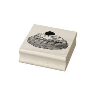 Sello De Caucho ZEPPOLE Alimento de pastelería de pasta frita de p