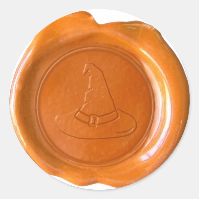 Sello de cera de imitación - Naranja - GORRA de TE (Anverso)