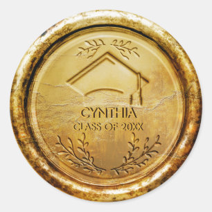 Sello de cera de oro de clase de clase de clase de