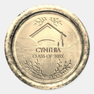 Sello de cera de oro del tapón de oro de la gradua