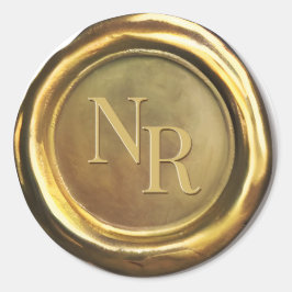 Sello de cera de oro Vintage Clásicos de Boda