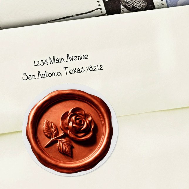 Sello de cera falso Rosa de cobre 2 impresión prof (Subido por el creador)