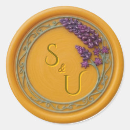 Sello de Cera para Boda de Flor Silvestre Bluebonn