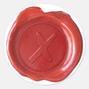 Sello de cera - Rojo - Personalizado X -