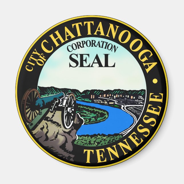 Sello de Chattanooga, imán de Tennessee (Frente)