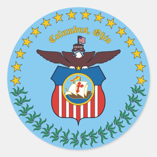 Sello de Colón, Ohio (Anverso)